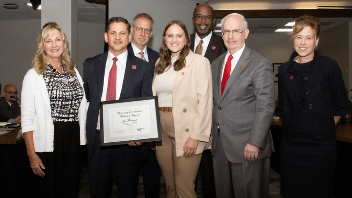 Group photo from Joe Brownell's Kudos award presentation