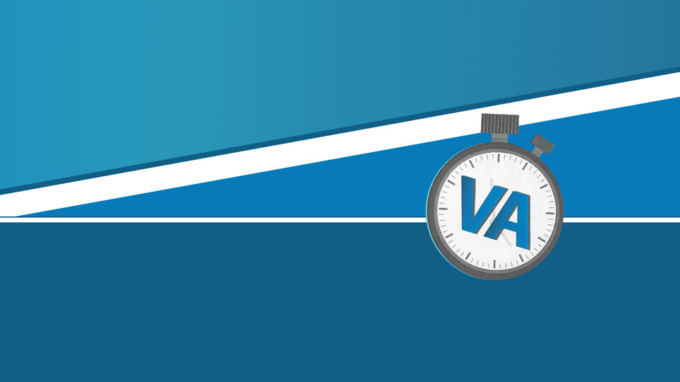 graphic with stopwatch VA