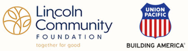 Lincoln Community Foundation together for good and Union Pacific building America logos